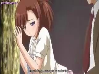 Tiener anime hoer krijgt geschroefd