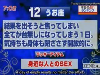 Subtitled japan news tv film horoscope ngejutno bukkake