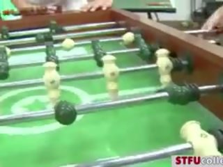 Foosball Game Turns Coeds fantastic And Wild