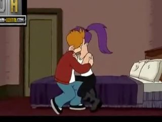 Futurama X rated movie video Fry and Leela having sex